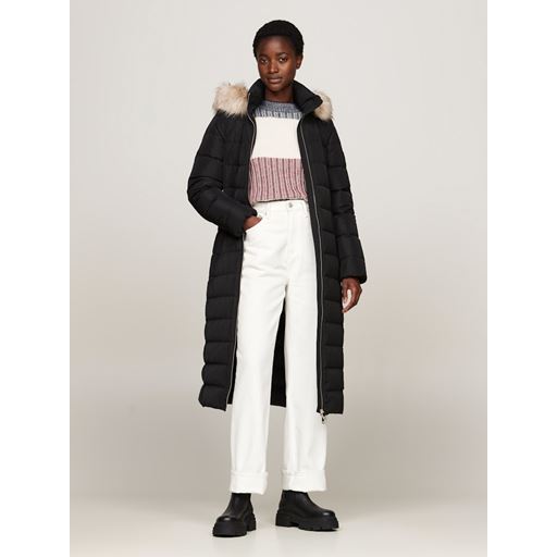 Tommy Hilfiger Heritage Down Tyra Maxi Frakke, Black, L