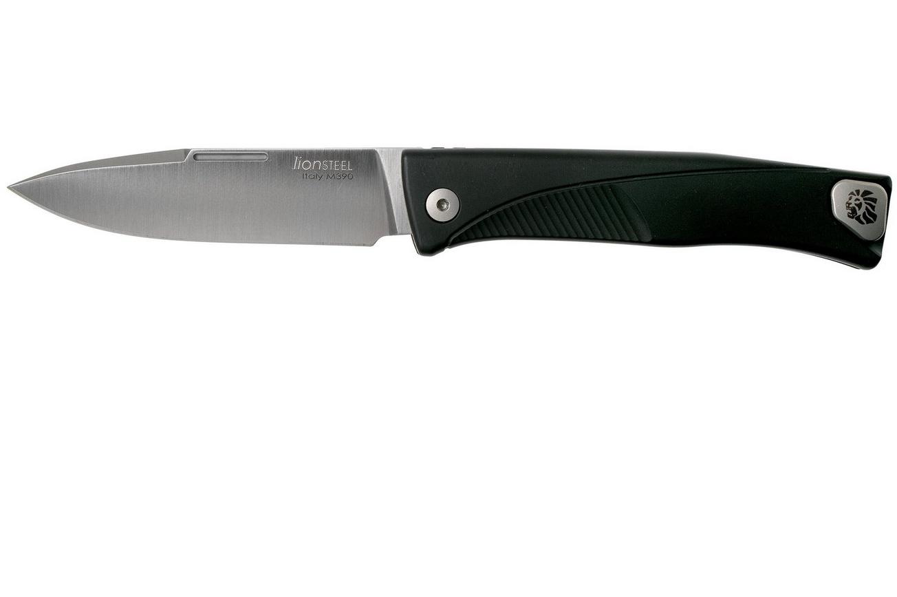 LionSteel Thrill black aluminum integral slipjoint zakmes