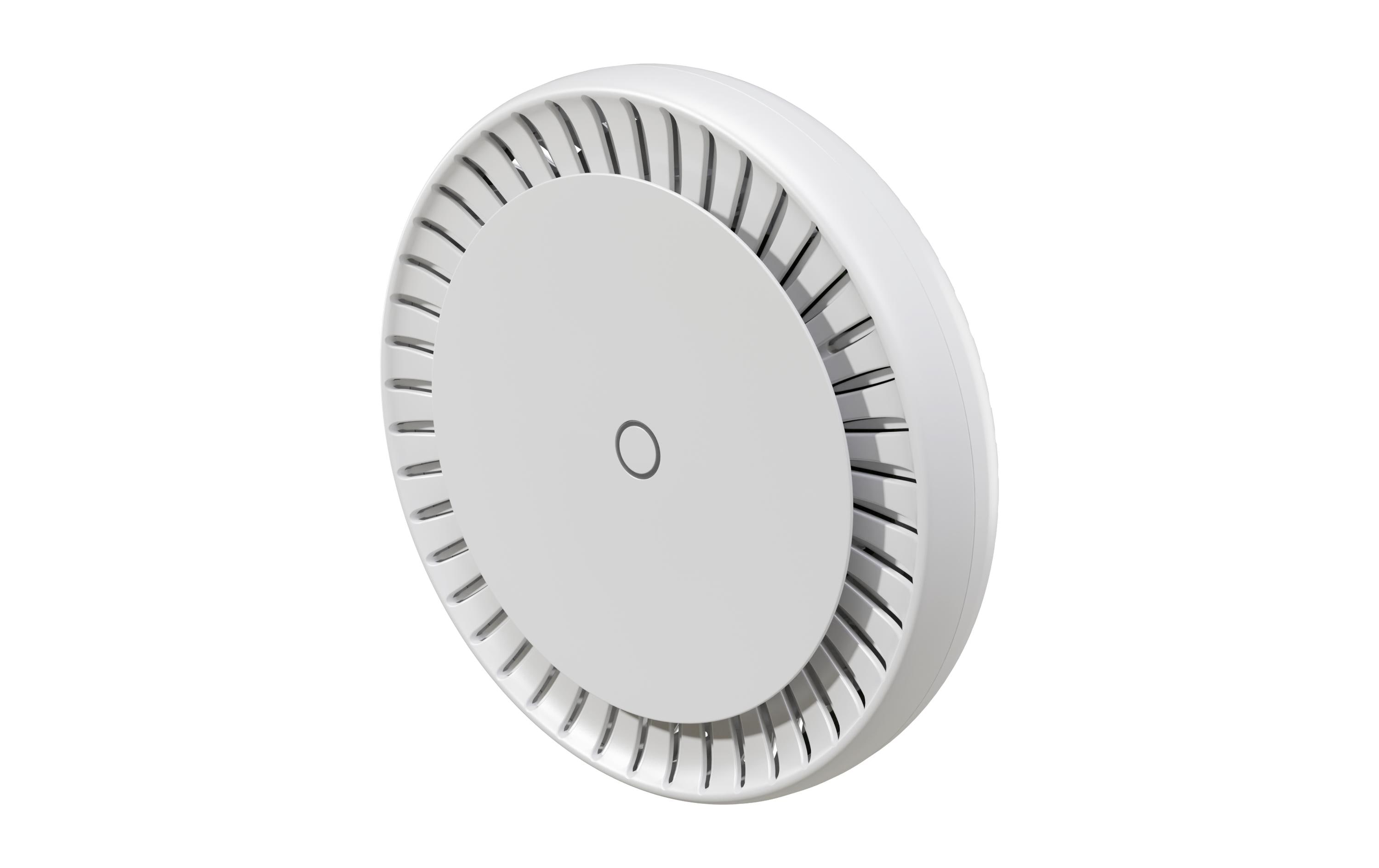 Access Point cAP ax<br>Der meistverkaufte Decken-Access-Point ist zurück – stärker als je zuvor! Eine neue Generation kabelloser Grossartigkeit für Ihr Büro, Hotel, Einkaufszentrum oder andere Einrichtungen in überfüllten Bereichen.