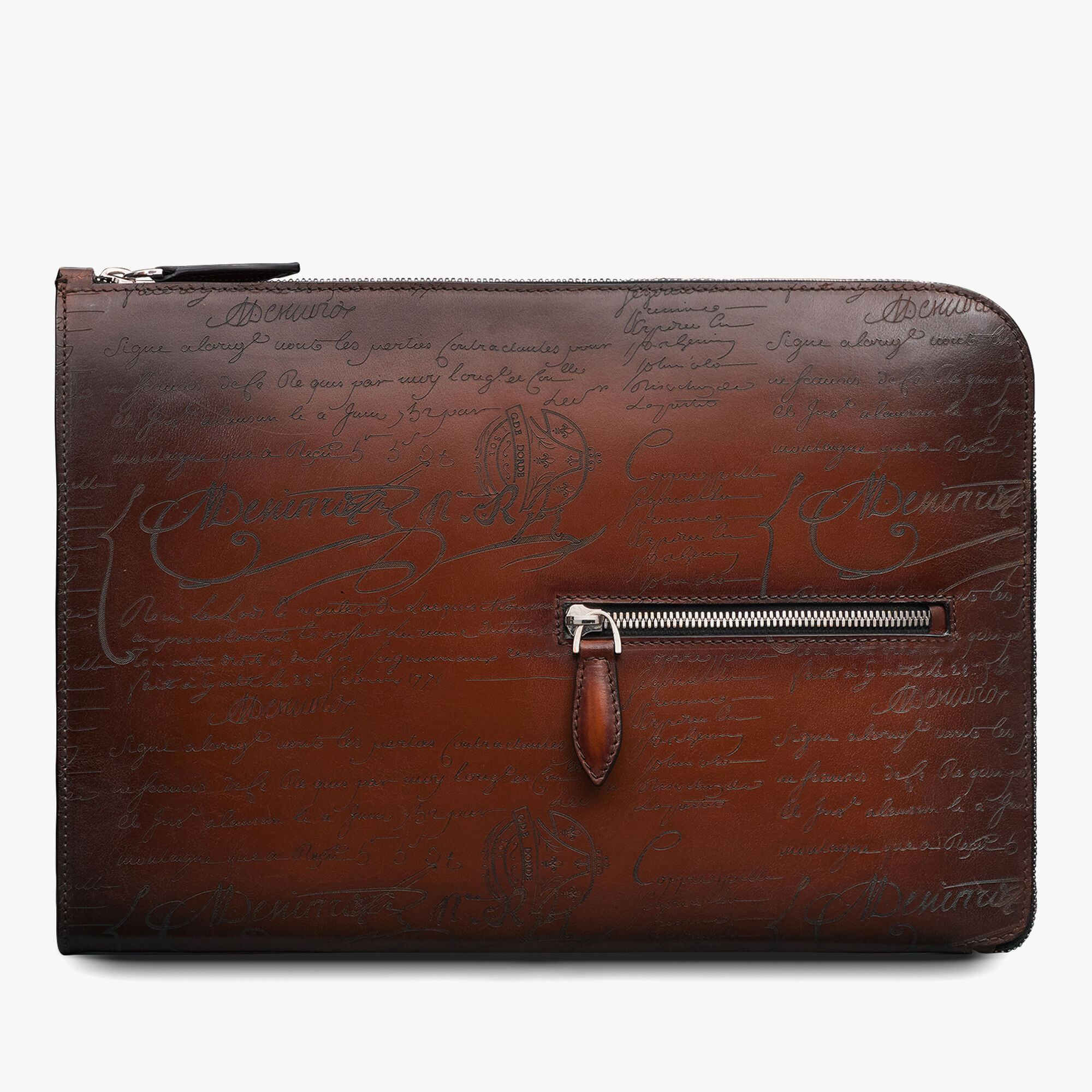Pochette Nino Tgm En Cuir Scritto