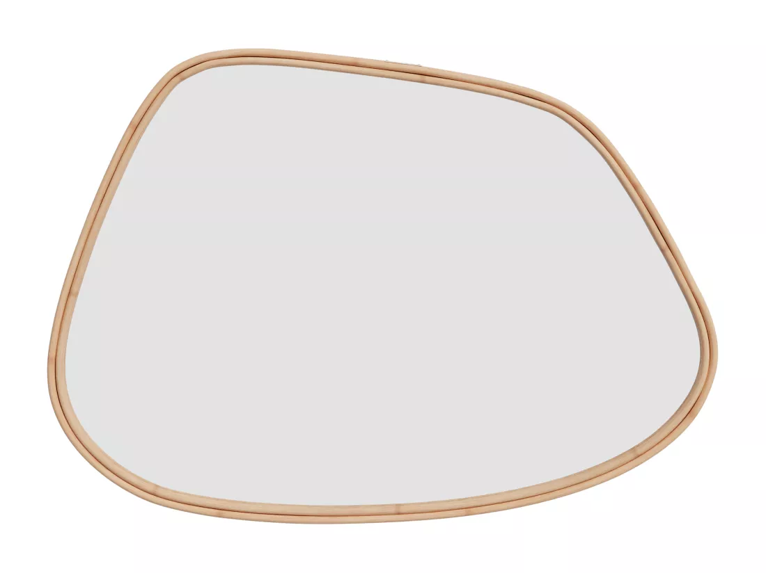 Miroir organique en rotin 81x56 cm - Tseri
