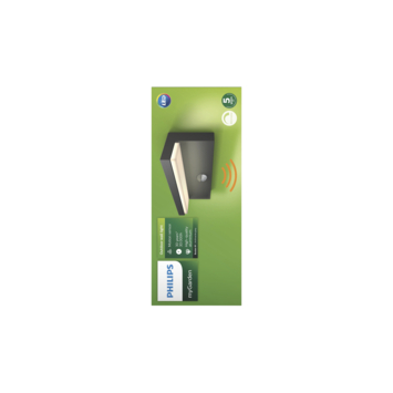Philips wandlamp Bustan met geïntegreerde led 2x4,5 W grijs
