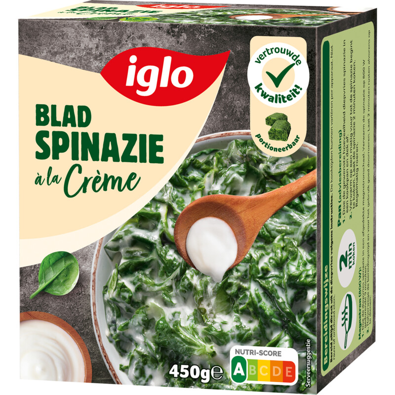 Iglo Bladspinazie á la crème