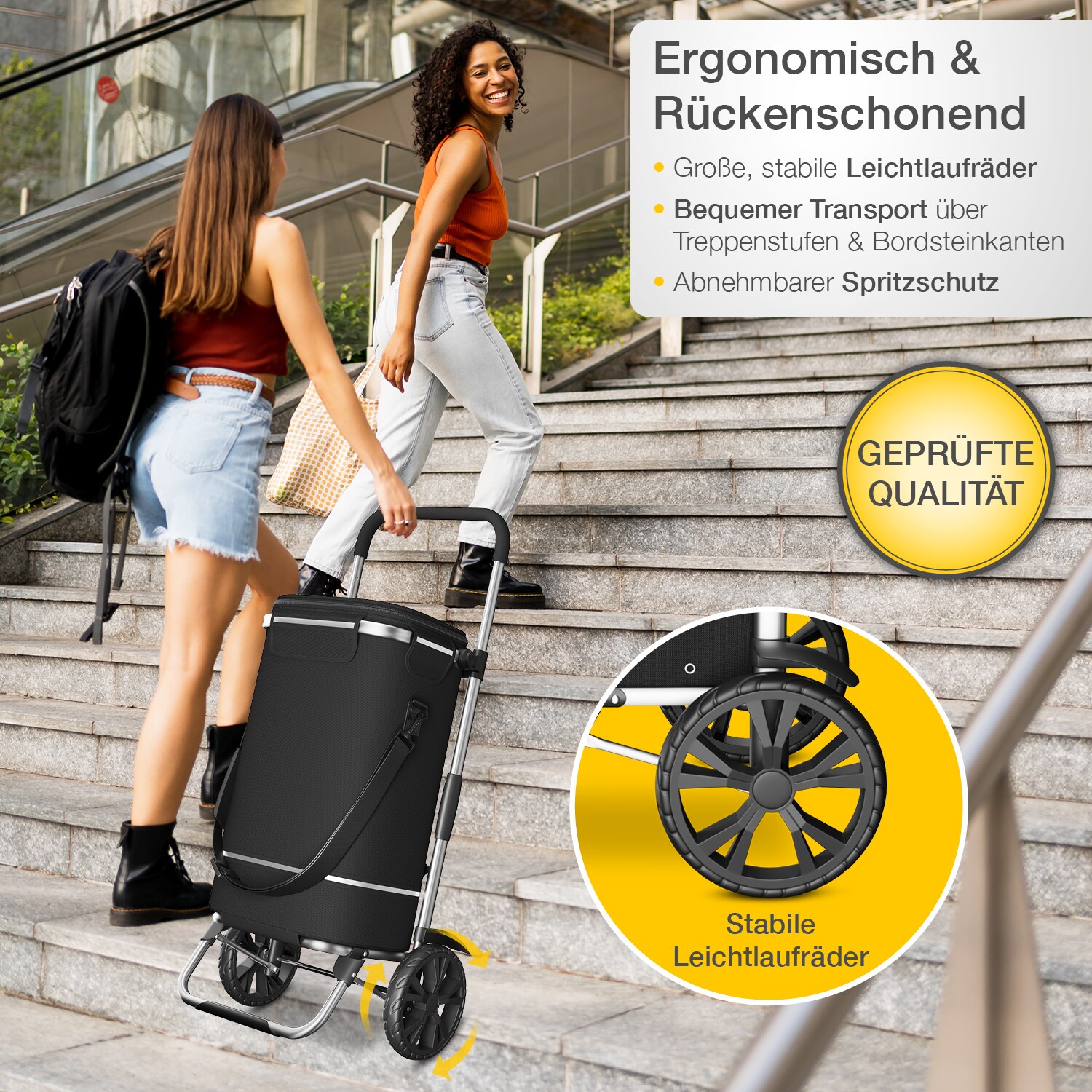 maxVitalis Einkaufstrolley mit Kühlfunktion