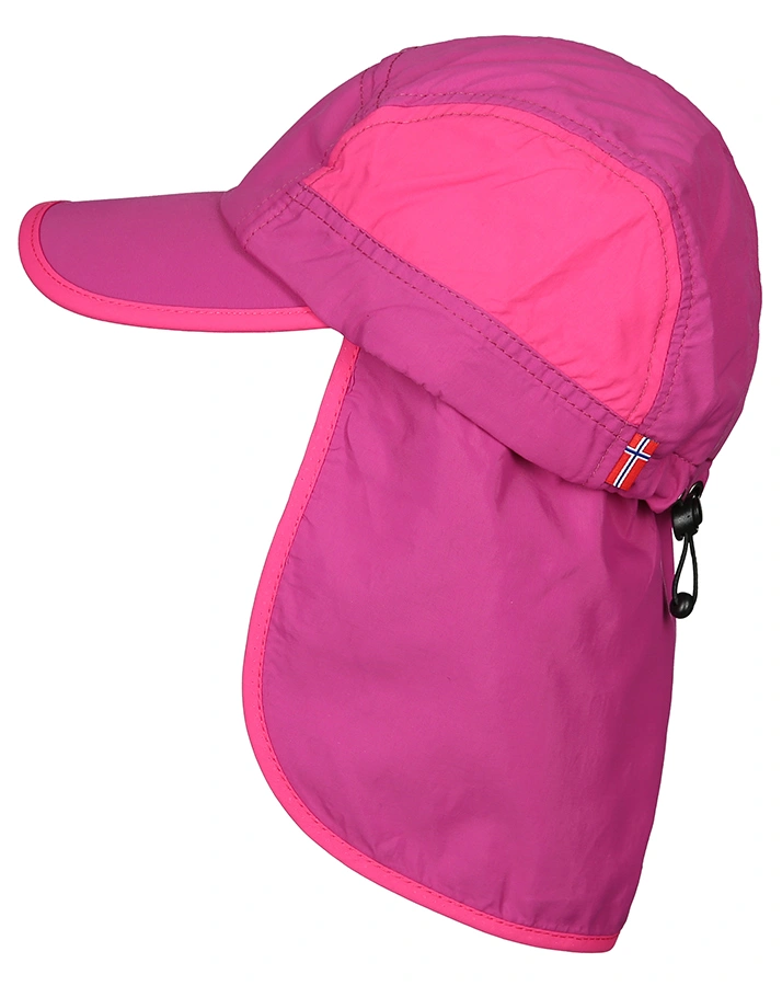 Sonnenschutz-Kids TROLL CAP XT mit Nackenschutz in lila/pink