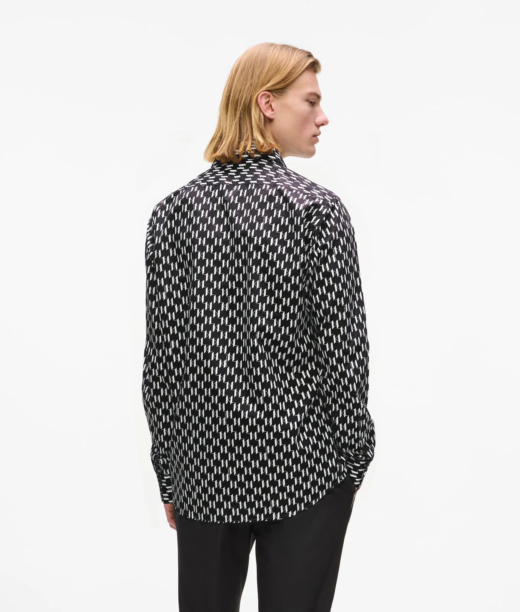 Shirt met Monogram over de hele stof