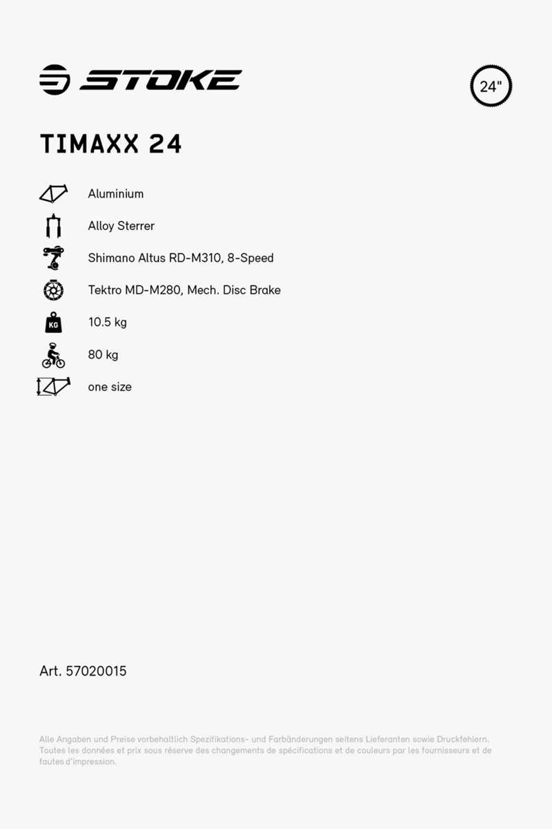 Stoke Timaxx 24 Kinder Mountainbike 2024