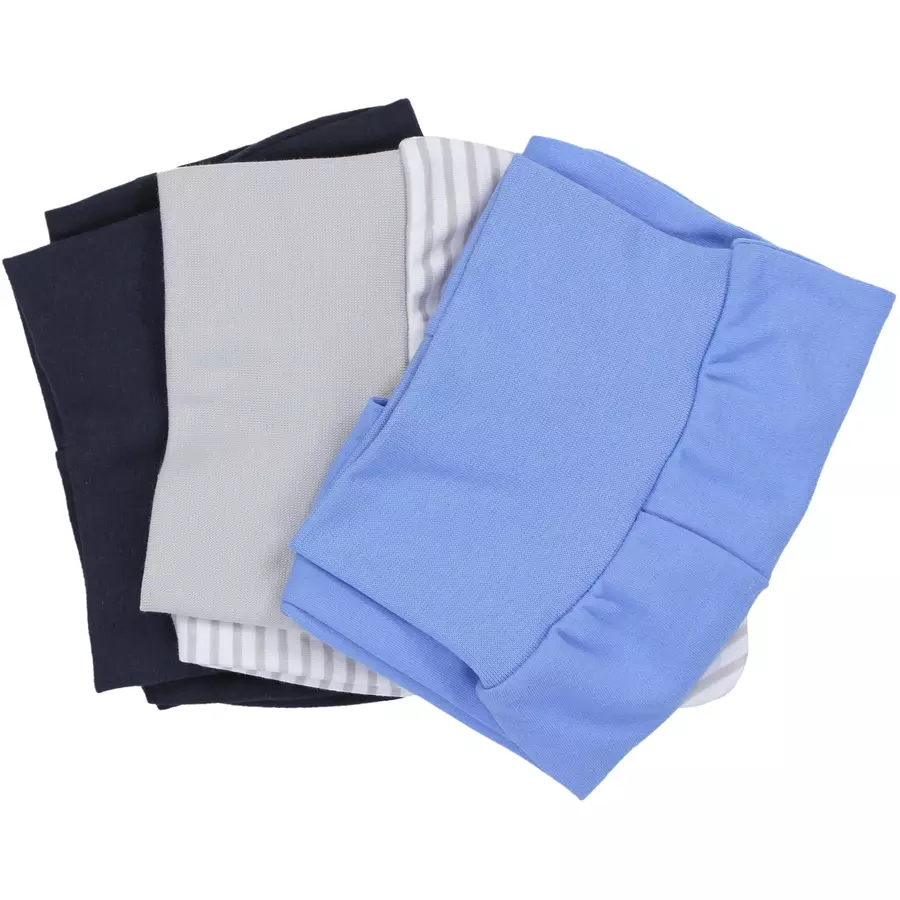 TupTam Baby Jungen Strampelhose mit Fuß 3er Pack dunkelblau