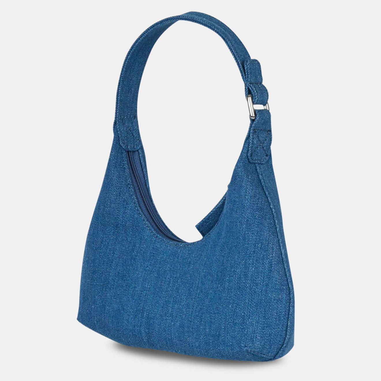 By Far Sac à main Baby Amber bleu jean - 22x25x5 cm
