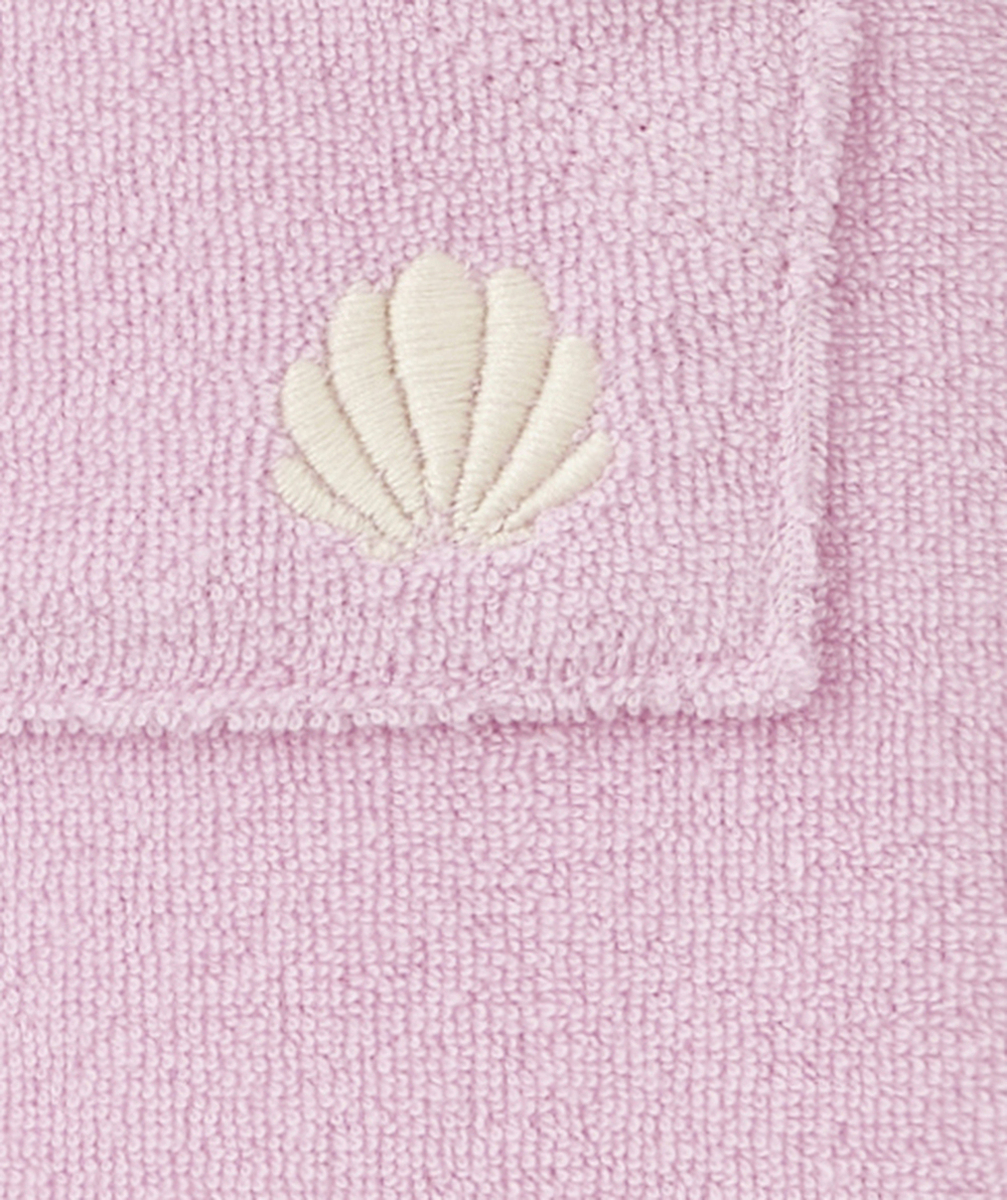 SALOPETTE BÉBÉ FILLE EN FIBRES RECYCLÉES MATIÈRE ÉPONGE MAUVE