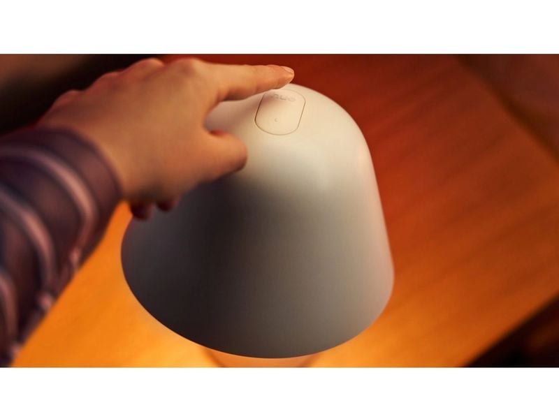 Philips Hue Tischleuchte White & Color Ambiance Twilight we Smarte Nachttischlampe zum Schlafengehen und Aufwachen