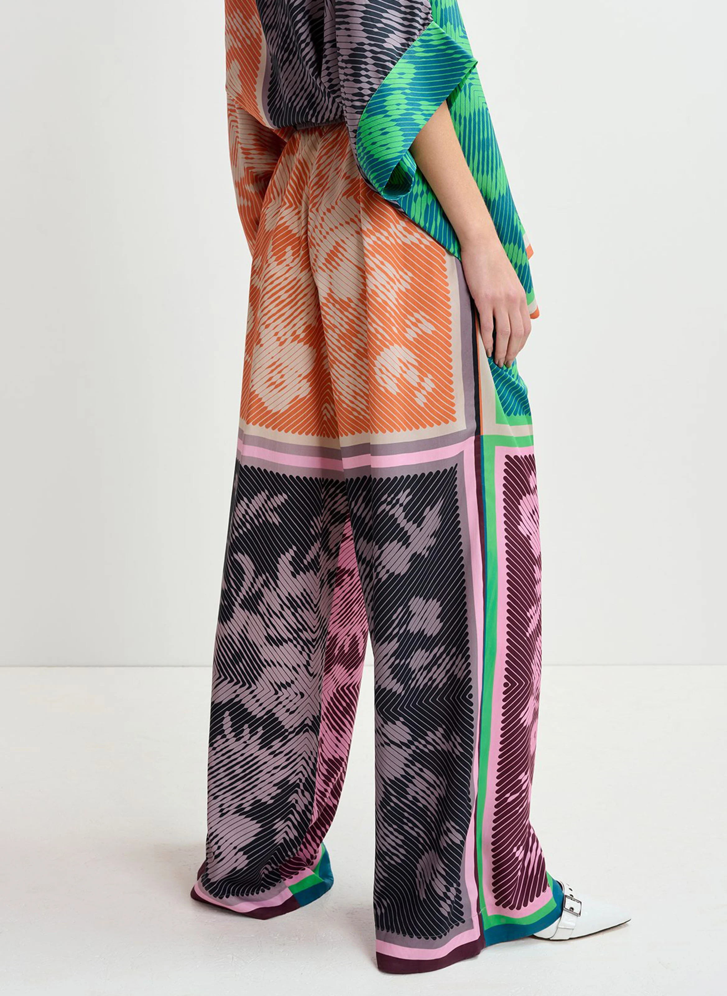 GRETEL - Pantalon large imprimé | Multicolore