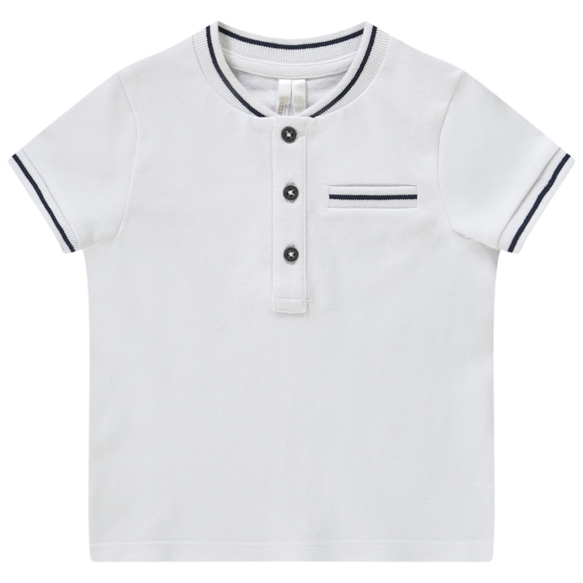 Polo manches courtes à col teddy pour bébé garçon