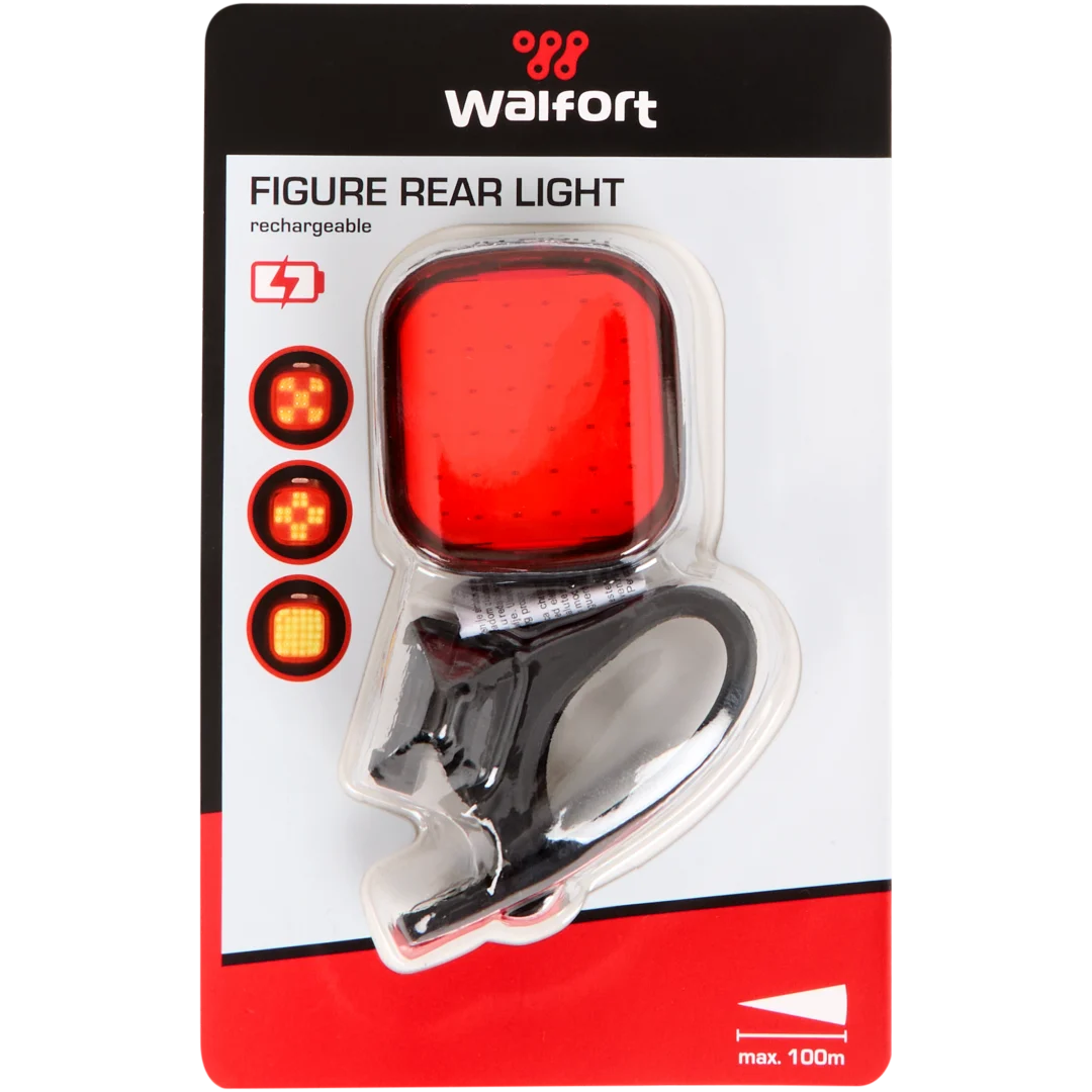 Walfort oplaadbaar achterlicht 14 cm