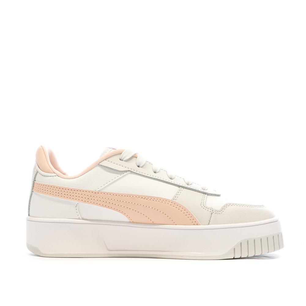 Puma Baskets Blanches/Rose Femme Puma Carina
