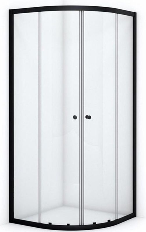Ruby Allure - Douchecabine - Mat Zwart - 90x90 cm - Schuifdeur - Kwartrond