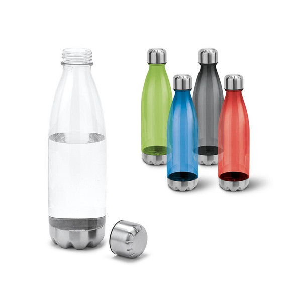 hi!dea 94687 - Bouteille de sport 700mL en AS et acier inox