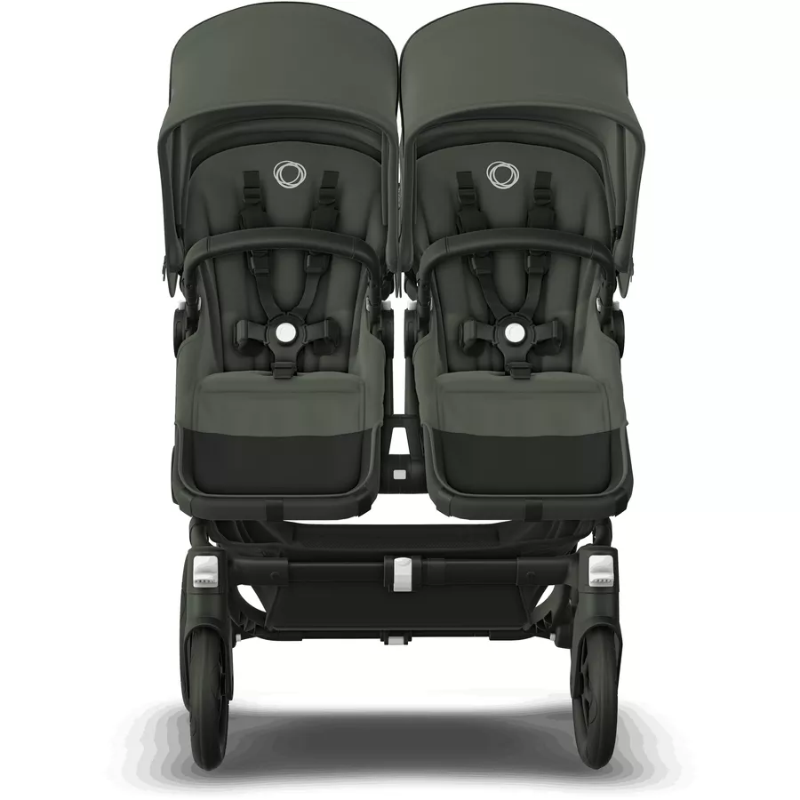 bugaboo Zwillingswagen Donkey 5 Twin Complete BlackForest Green