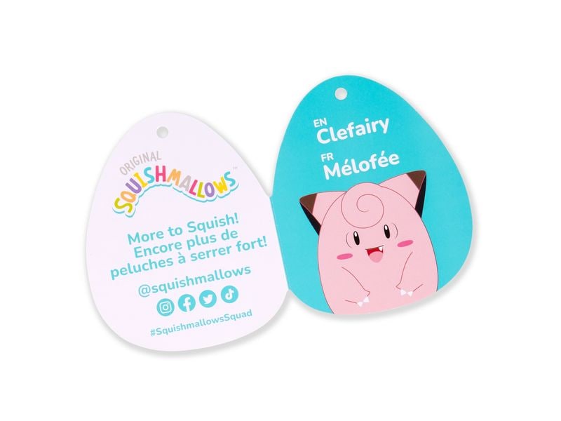 Squishmallows Plüsch Pokémon: Clefairy 35 cm Superweiches und kuscheliges Plüschtier