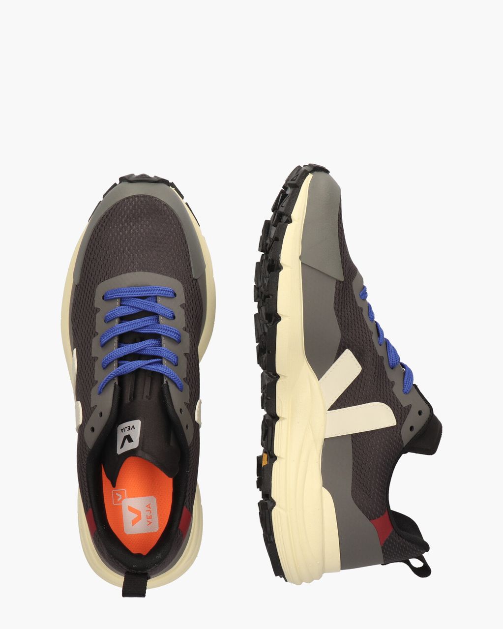 Veja Dekkan Alveomesh Donkergrijs Herensneakers