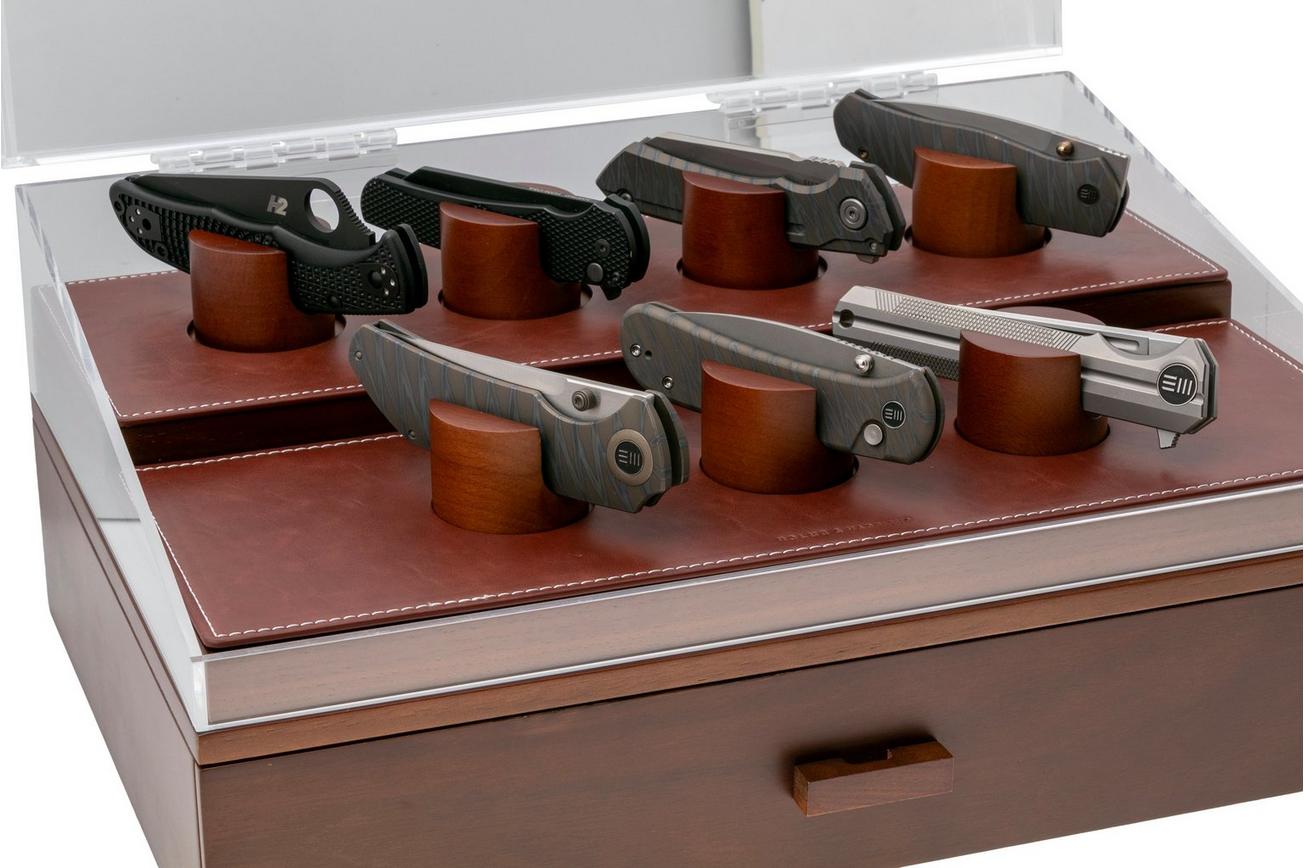 Holme & Hadfield Armory Pro Knife Display Case ARP-WT-794-1 Walnut, zakmessen display voor 30 stuks