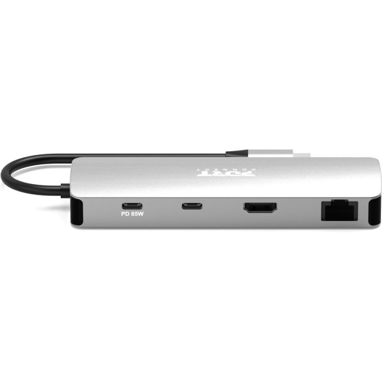 Port Designs 900164 station d'accueil Avec fil USB 3.2 Gen 1 (3.1 Gen 1) Type-C Acier inoxydable
