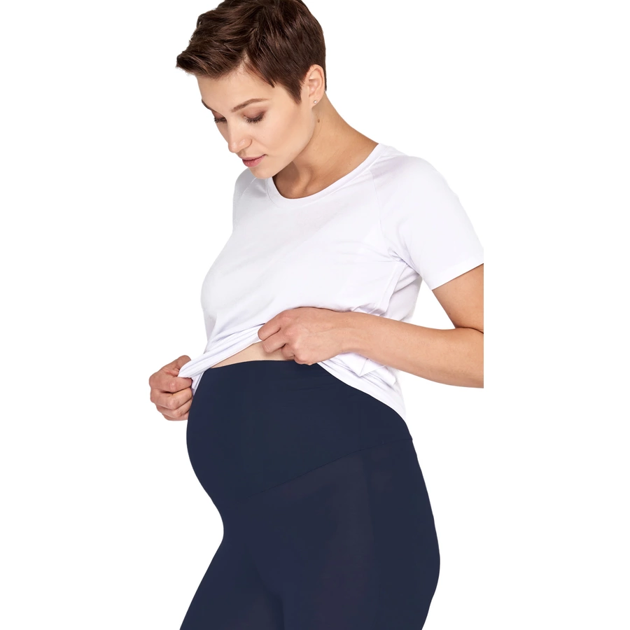 Cool Mama Schwangerschafts-Leggings Basic blau