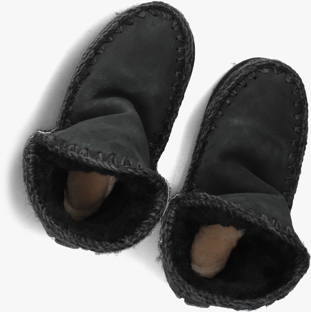 zwarte mou vachtlaarzen eskimo 18 glitter logo