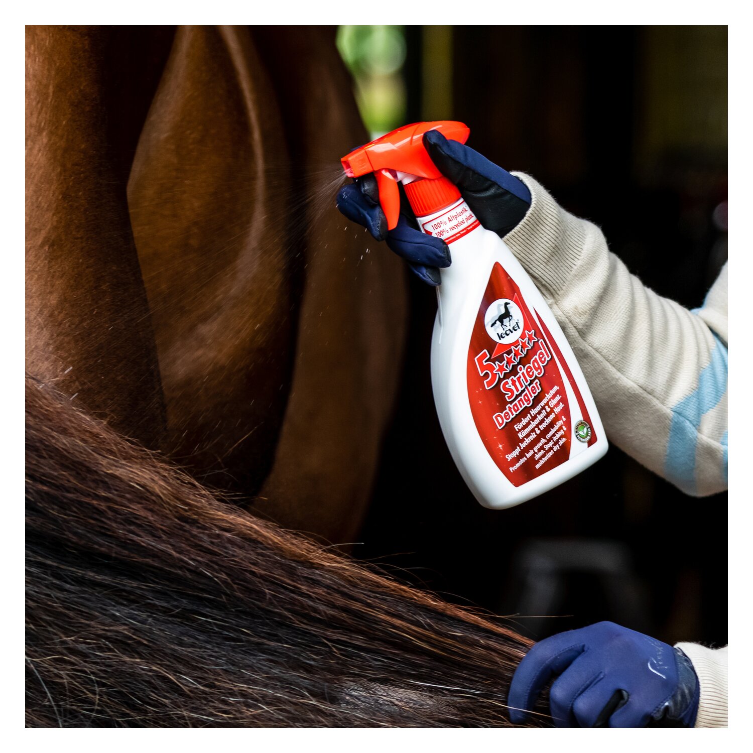 leovet 5-Sterne Striegel Mähnenspray - 550 ml