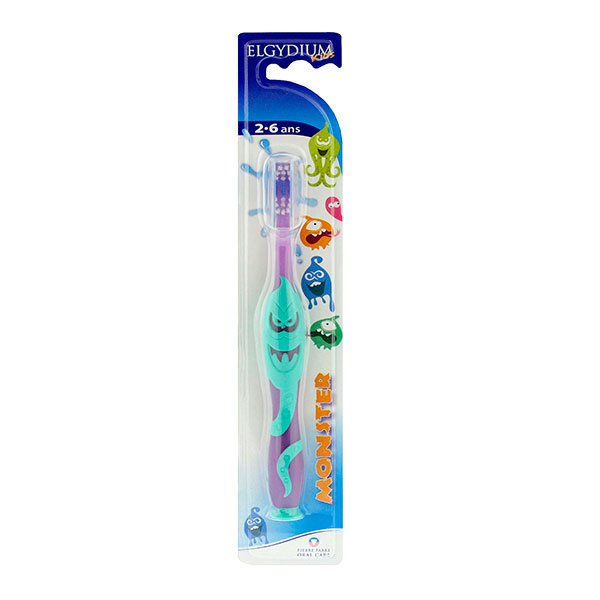 Brosse à dents Kids Monster + dentifrice Banane