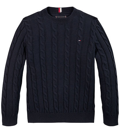 Tommy Hilfiger Bluse - Strik - Essential Reg CaBlå - Desert Sky
