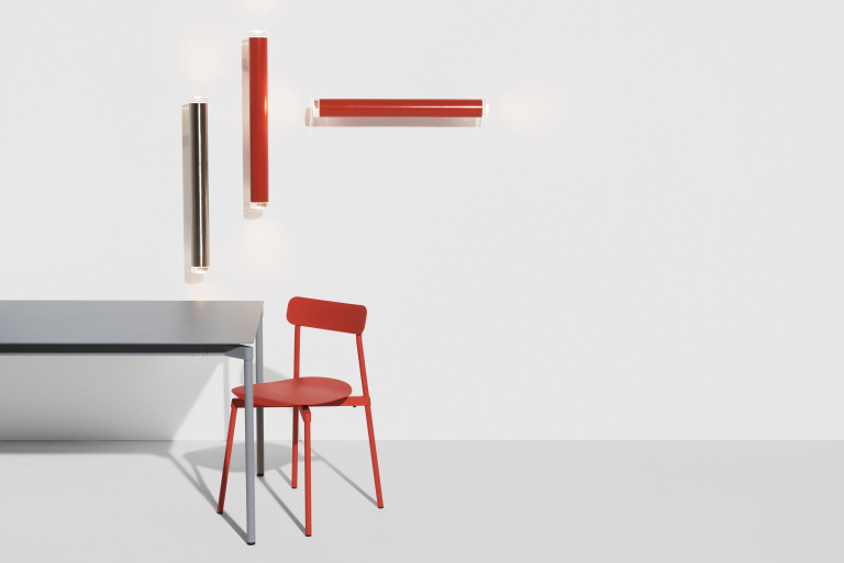 Petite Friture Pyl wand/plafondlamp large Steel