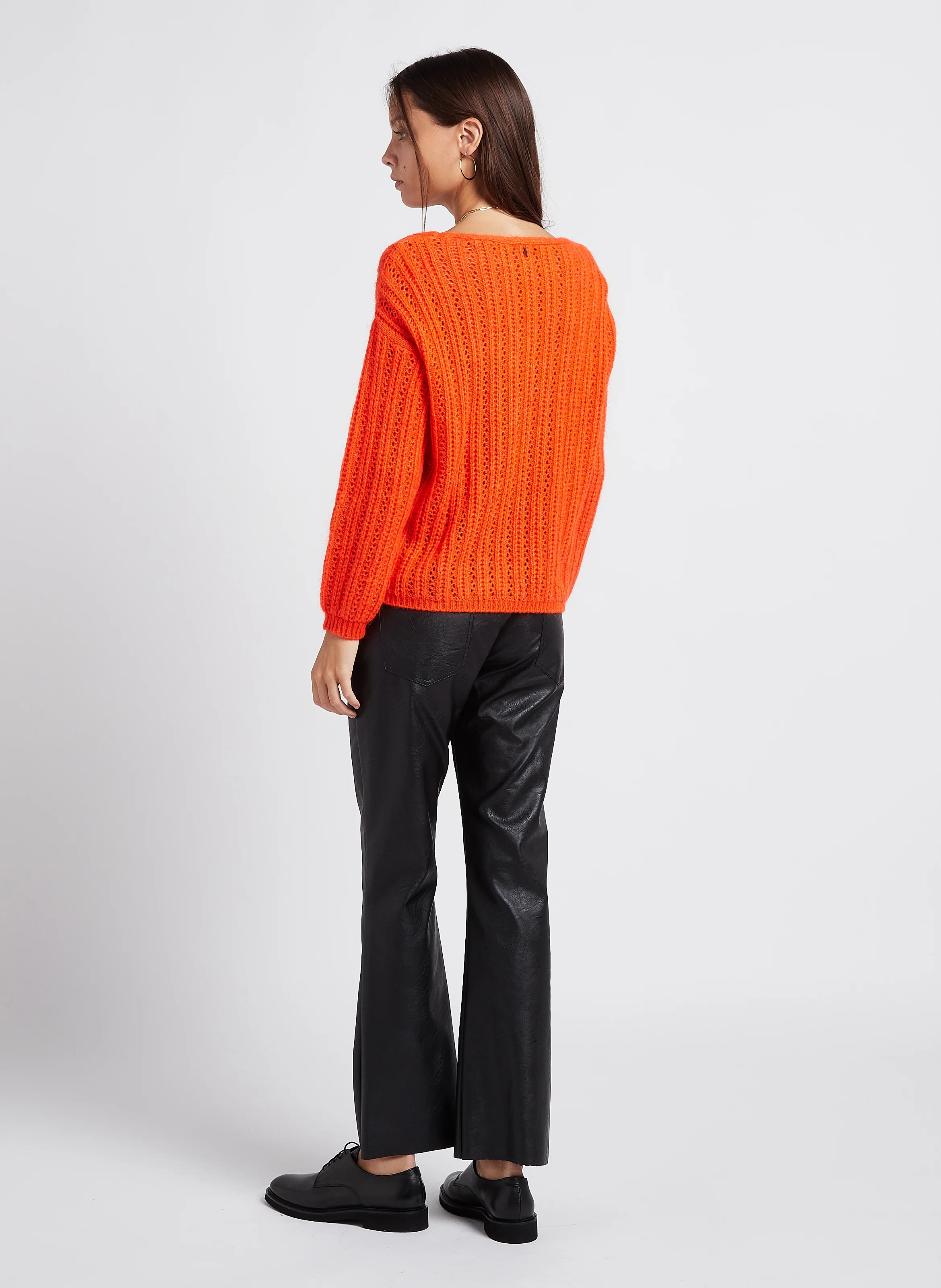 Pantalon flare taille normale | Noir