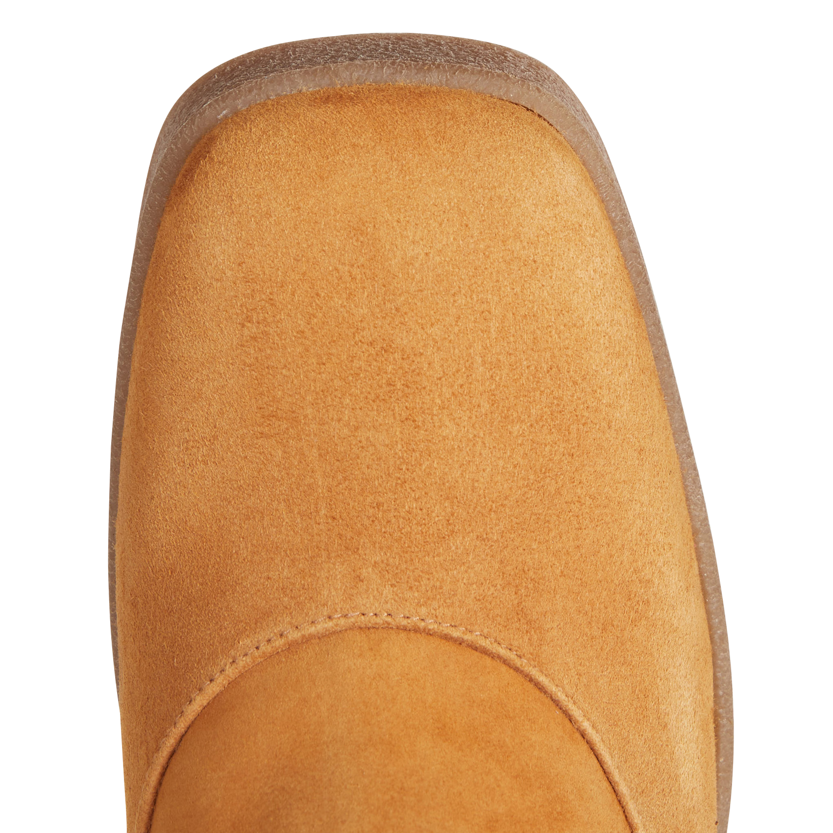 LAJELUS - Bottines à talon en cuir velours | Orange