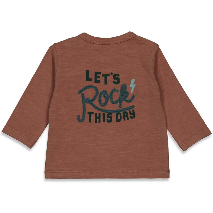 Feetje Langarmshirt Wild Thing Bruin