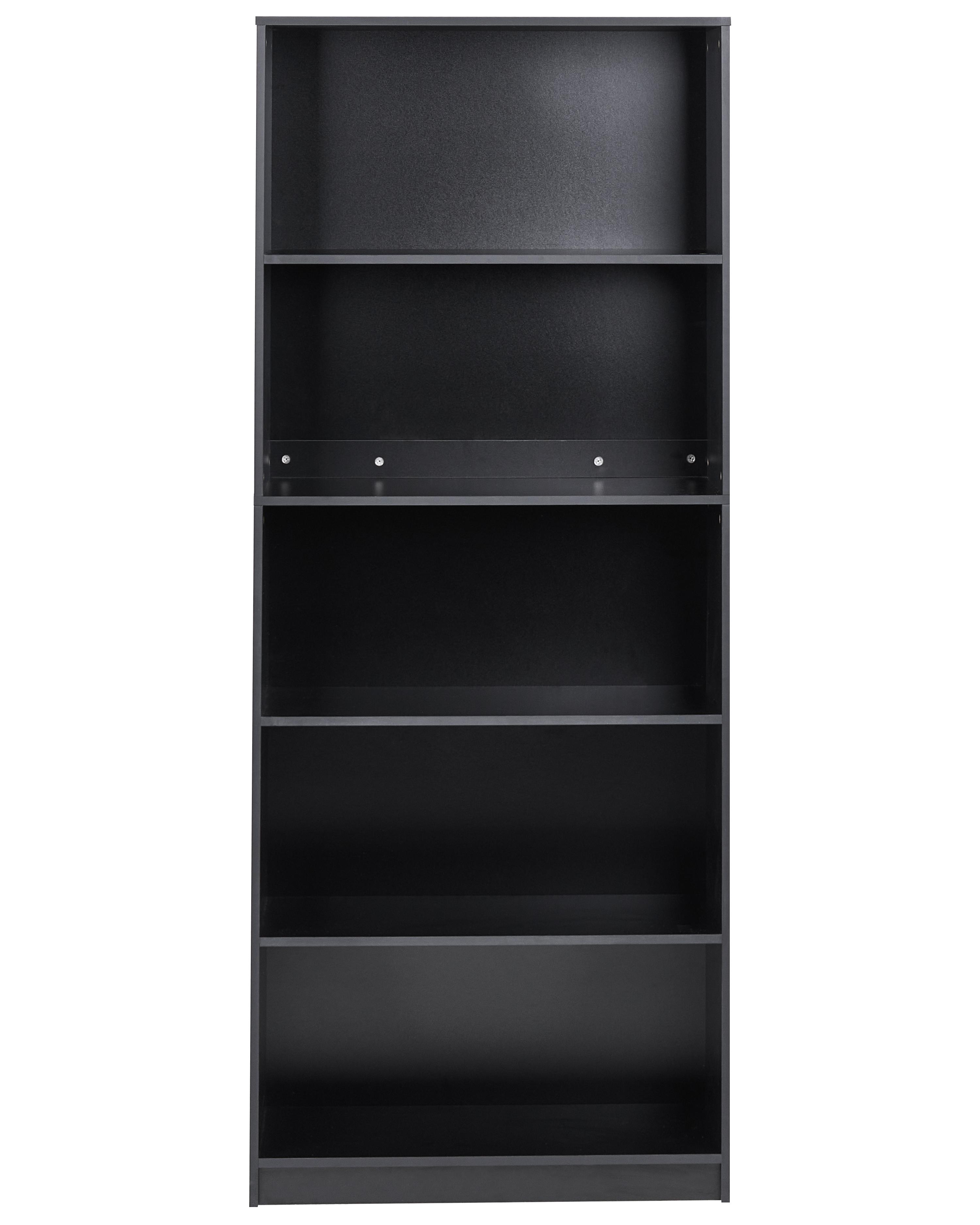 Boekenkast met 5 planken ZEHNA 197 cm Zwart