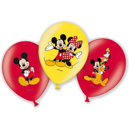 amscan Latexballons Micky Maus, 6 Stück