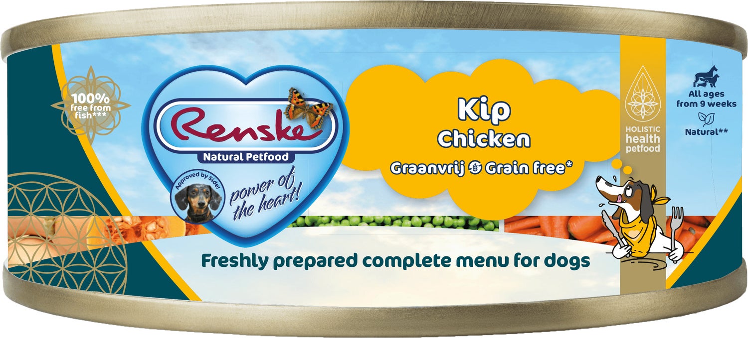 Renske hondenvoer kip graanvrij junior/adult 95 gram