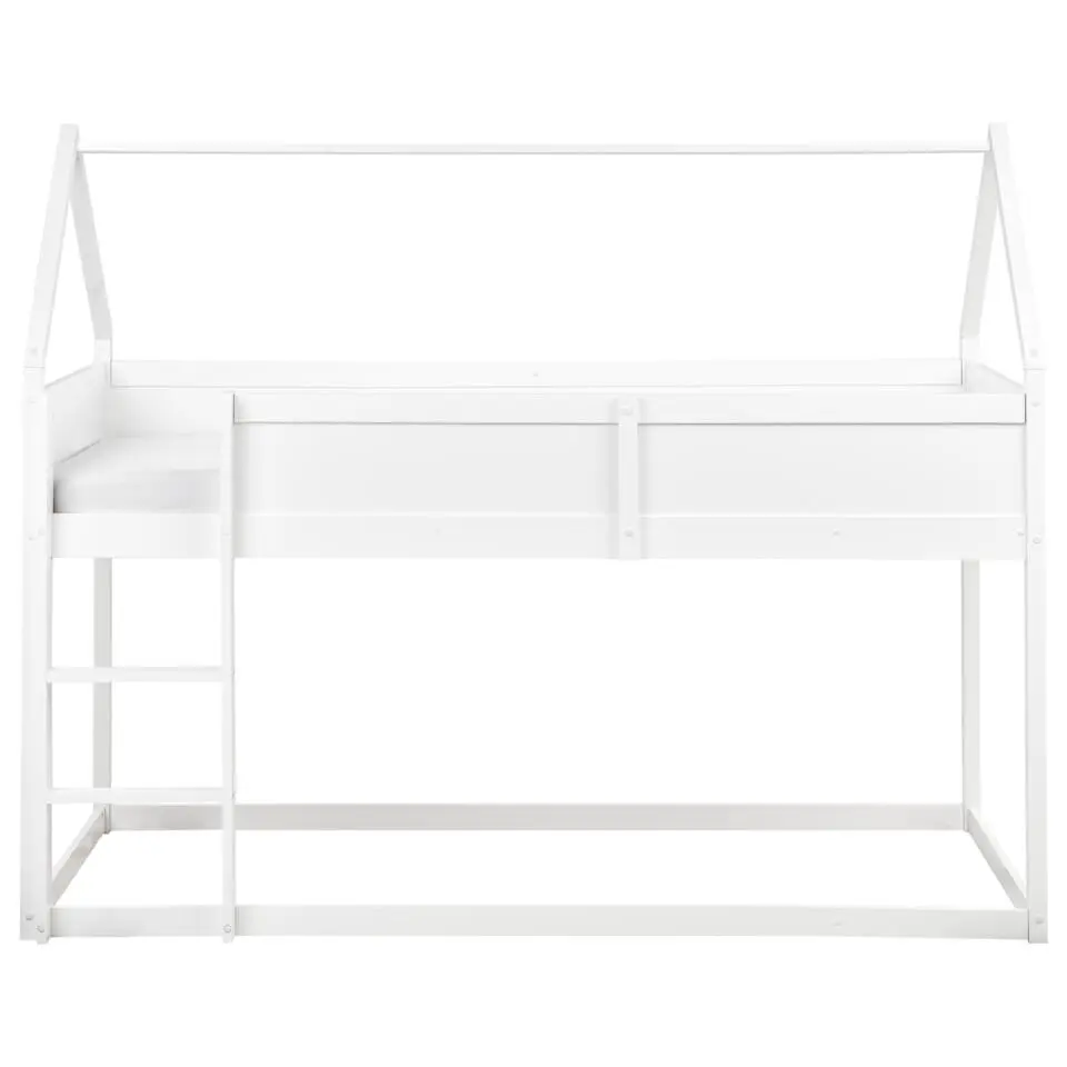 DIENNE - Kinderbed - Wit - 90 x 200 cm - Dennenhout