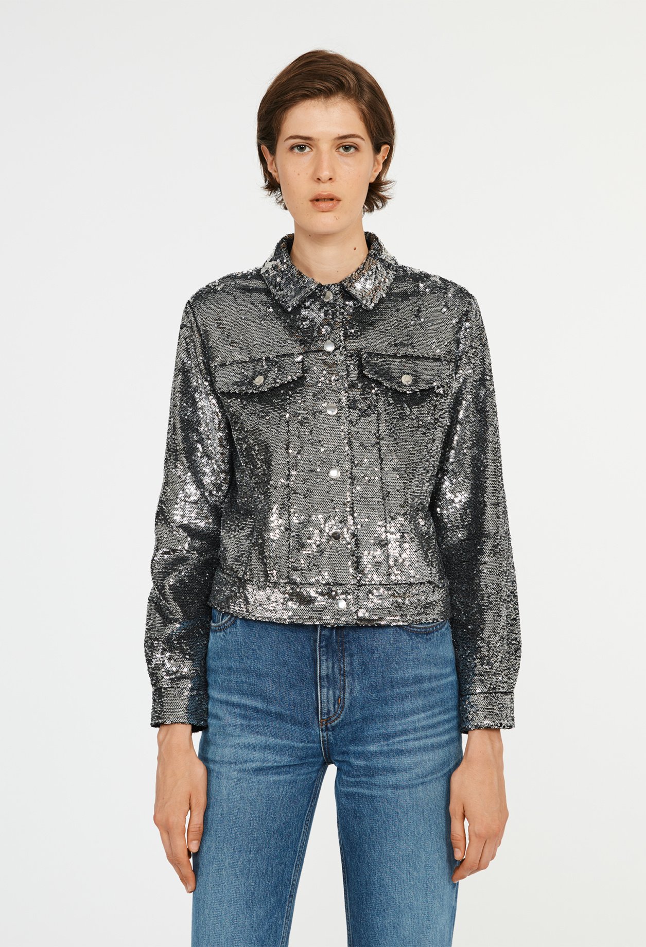 Blouson &agrave; sequins