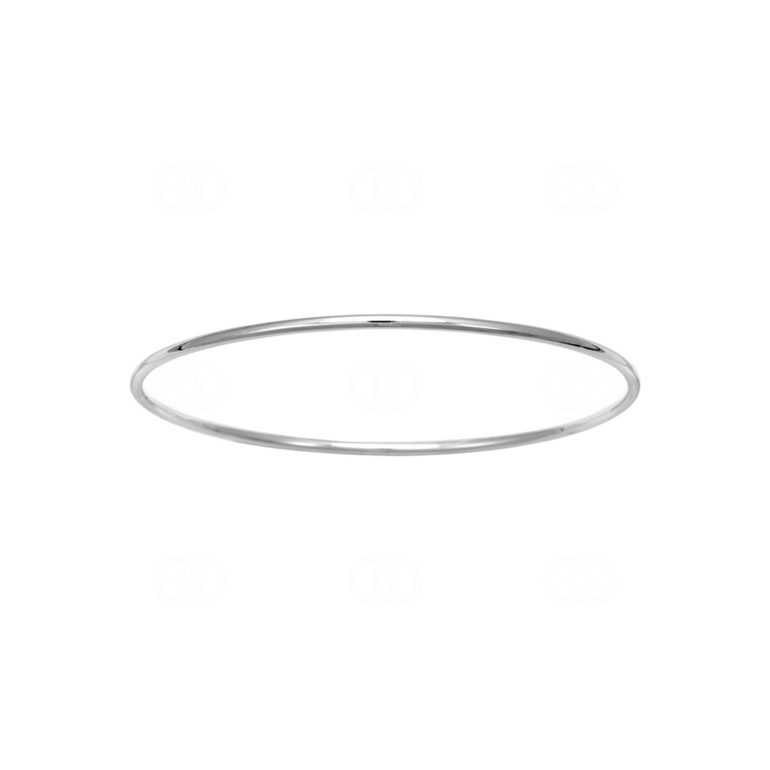 Armreif rund 925 Silber rhodiniert 2.0mm