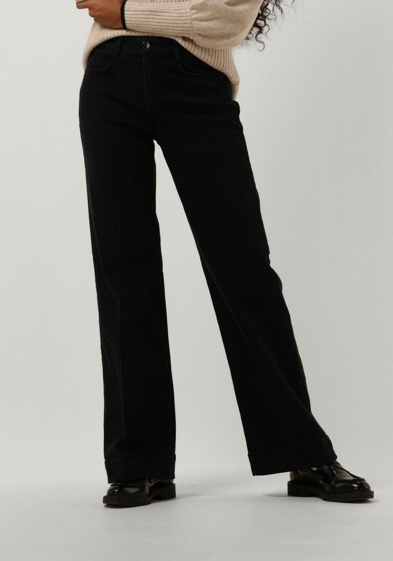 CO\\'COUTURE donkergrijze co'couture flared jeans jolene 70's jeans