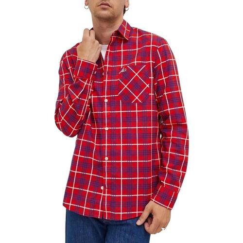 Tommy Jeans - TJM CLSC SMALL CHECK SHIRT Rojo