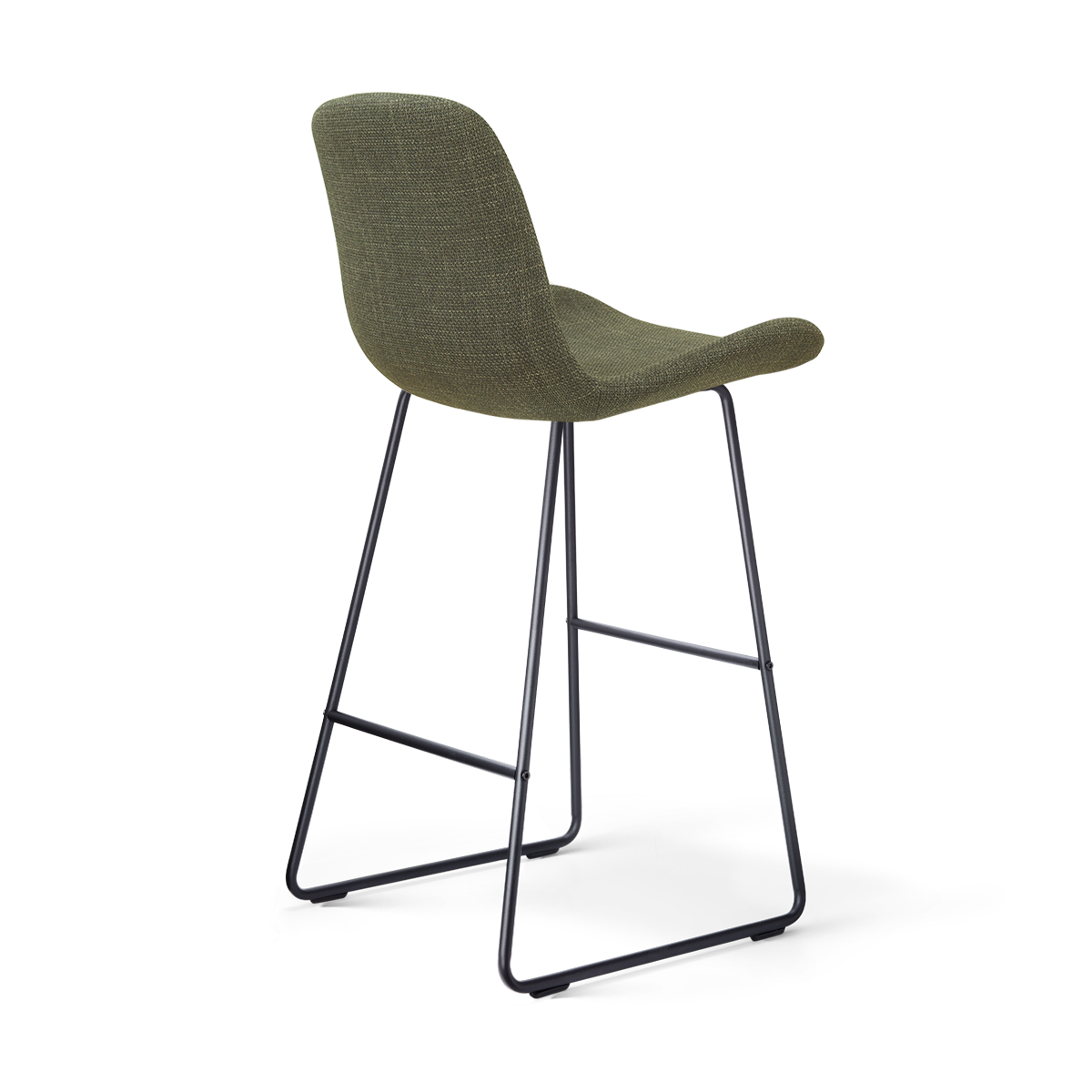Barkruk Nino-Fé zwart onderstel forestgroen  75 cm