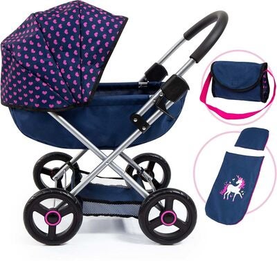 Bayer Design Dukkevogn Cosy, Blå/Rosa