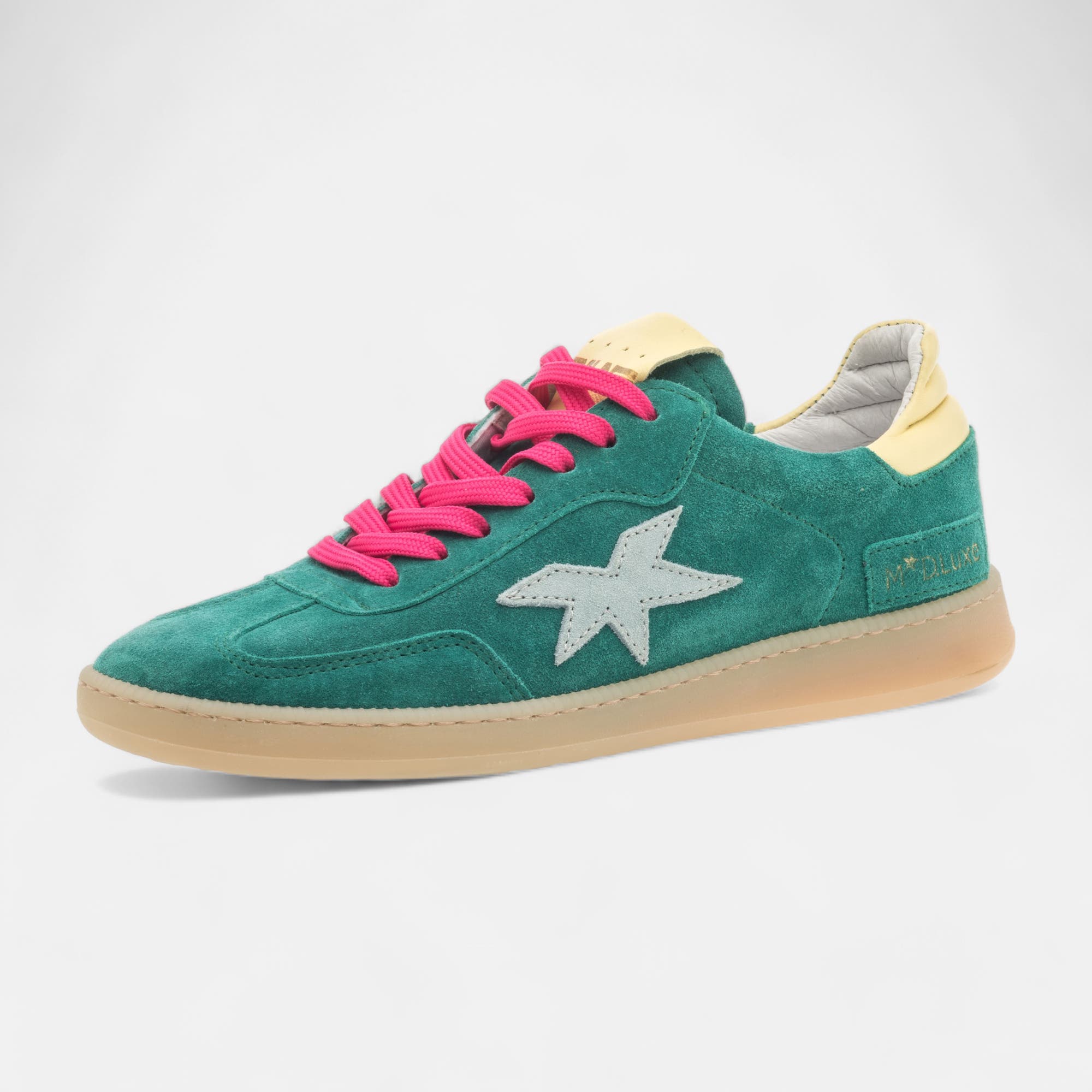 Baskets basses Femme en cuir vert