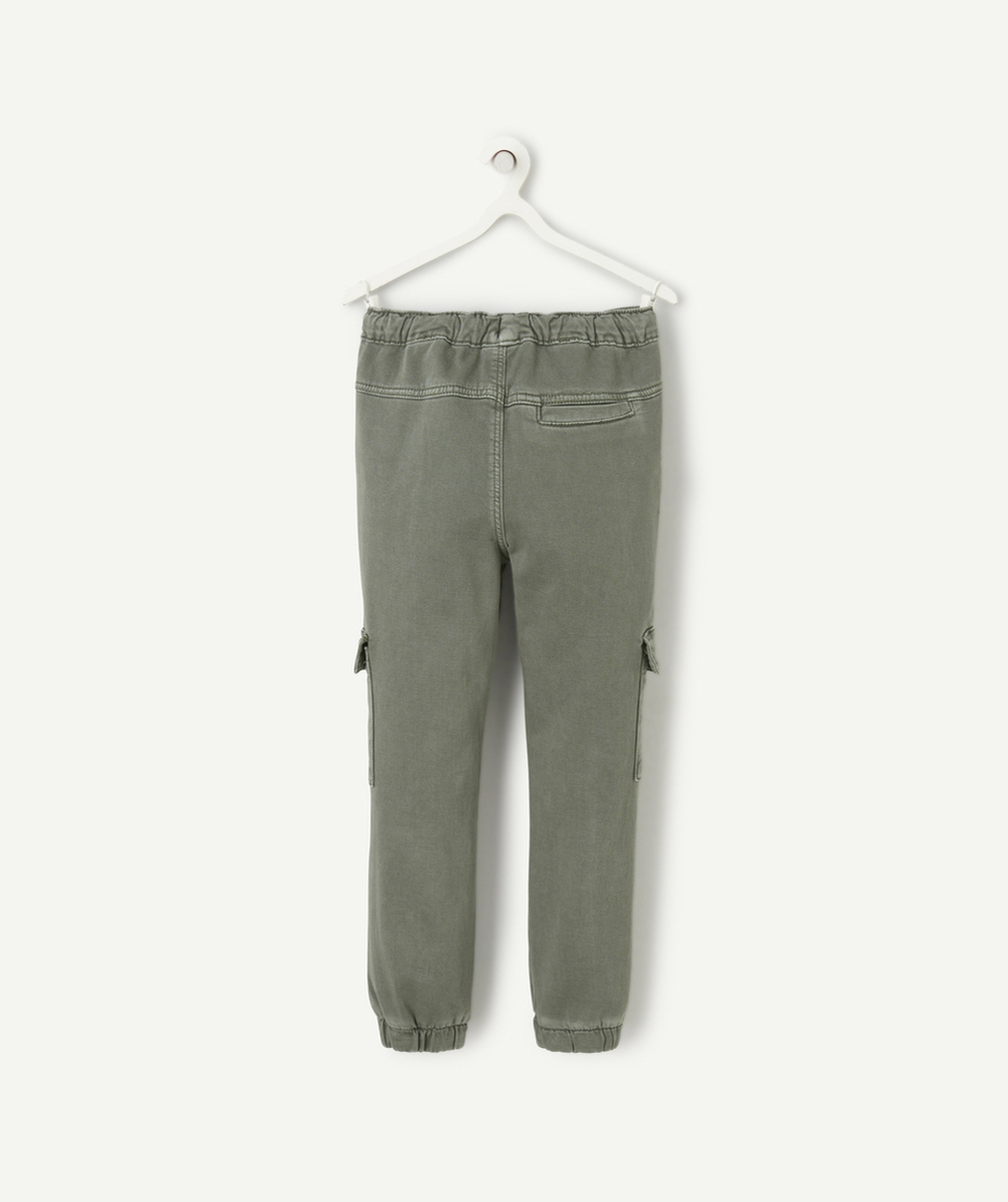 pantalon garçon en viscose responsable avec poches cargo