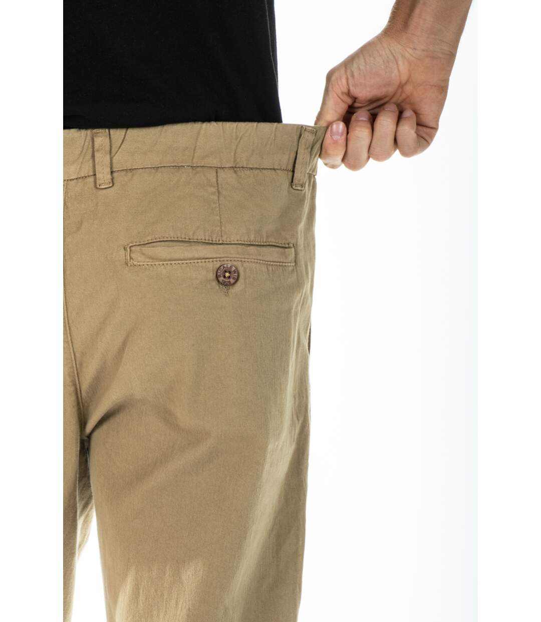 Pantalon chino taille élastiquée EPANT vert