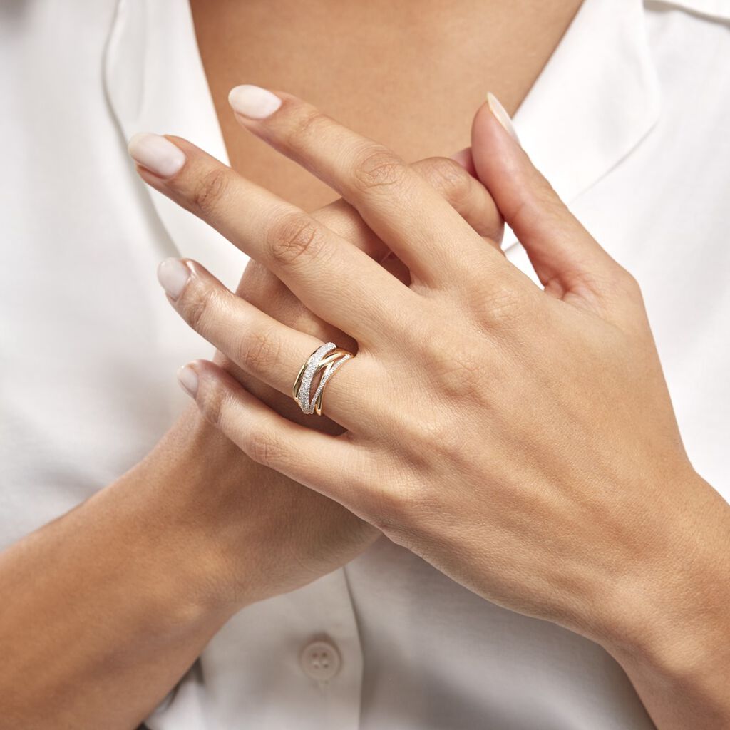 Bague Elodea Or Jaune Diamant