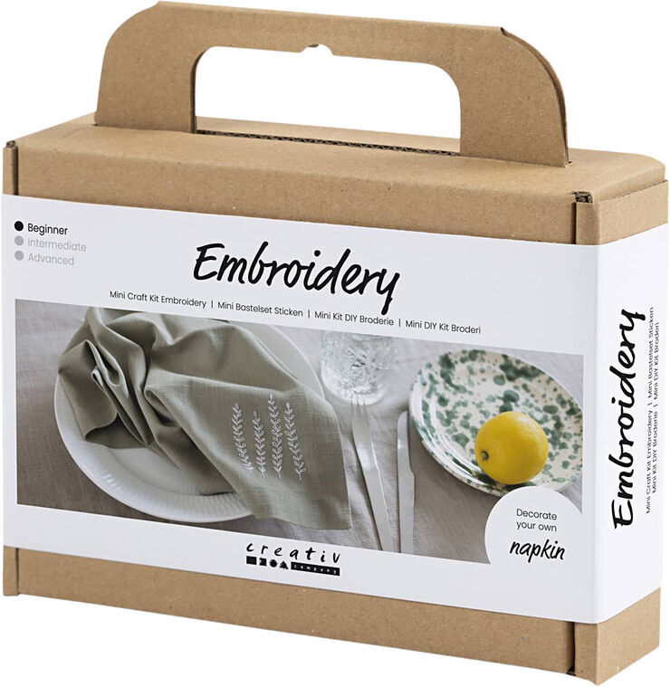 Creativ Company Mini DIY Kit Broderi, Serviet
